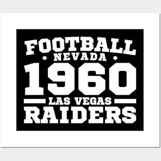 Football Nevada 1960 Las Vegas Raiders Posters and Art